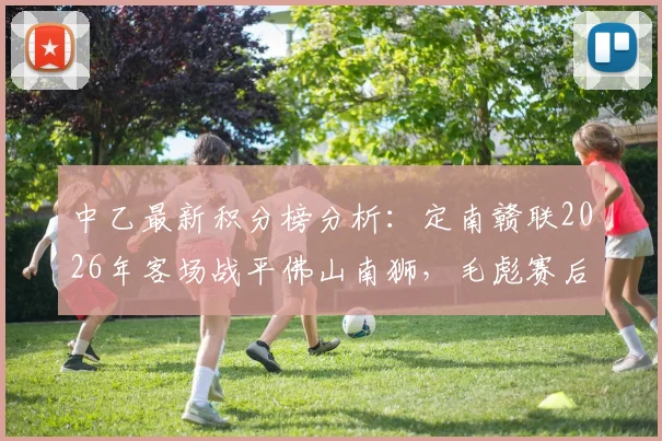 中乙最新积分榜分析：定南赣联2026年客场战平佛山南狮，毛彪赛后点出关键